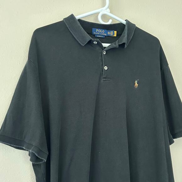 Polo Ralph Lauren collared polo classic fit preppy country club black Men’s XXL - Picture 4 of 11